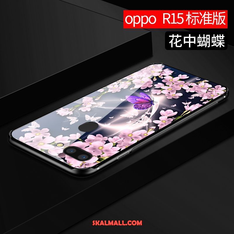 Oppo R15 Skal Fallskydd Trend Varumärke Slim Glas Net Red Rea