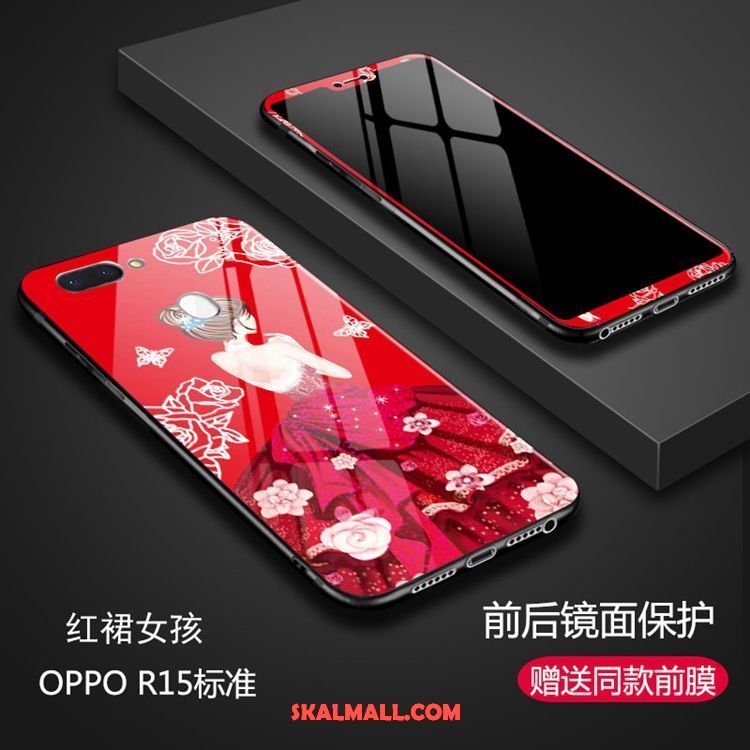 Oppo R15 Skal Glas Purpur Mobil Telefon Online