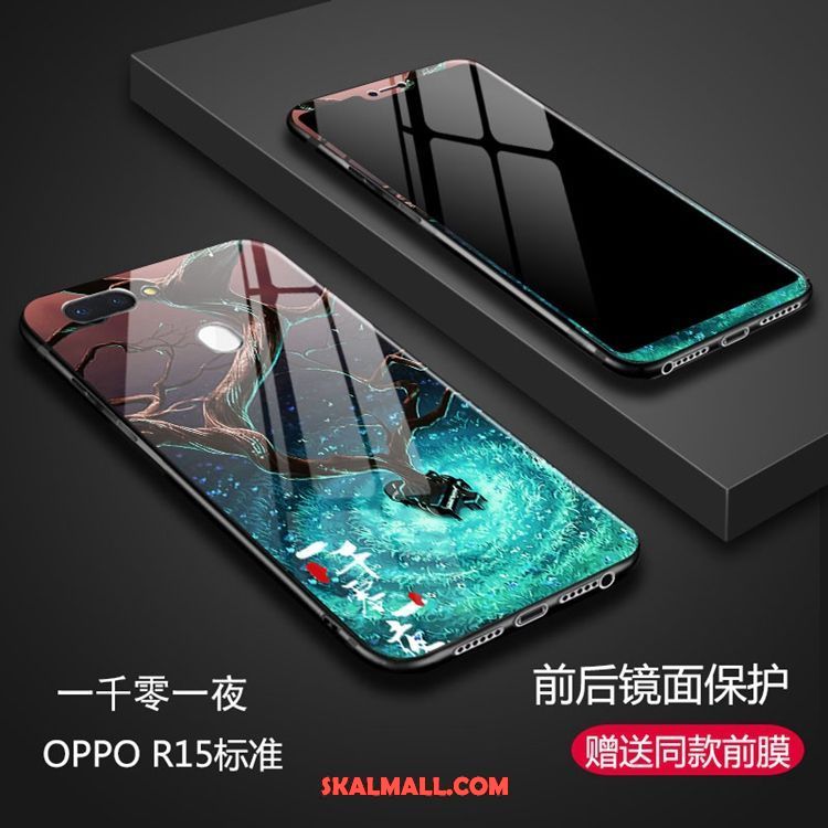 Oppo R15 Skal Glas Purpur Mobil Telefon Online