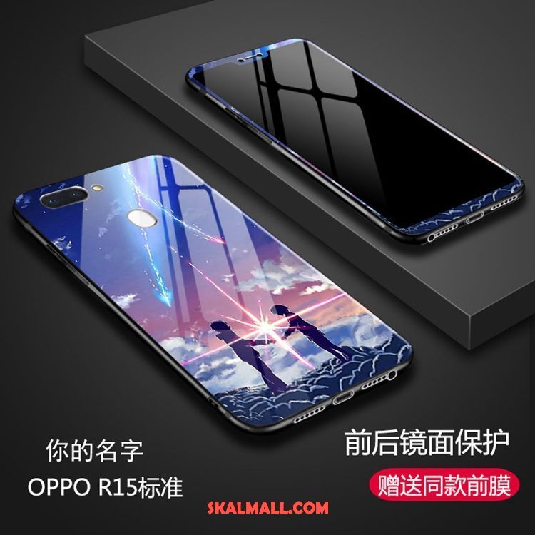 Oppo R15 Skal Glas Purpur Mobil Telefon Online