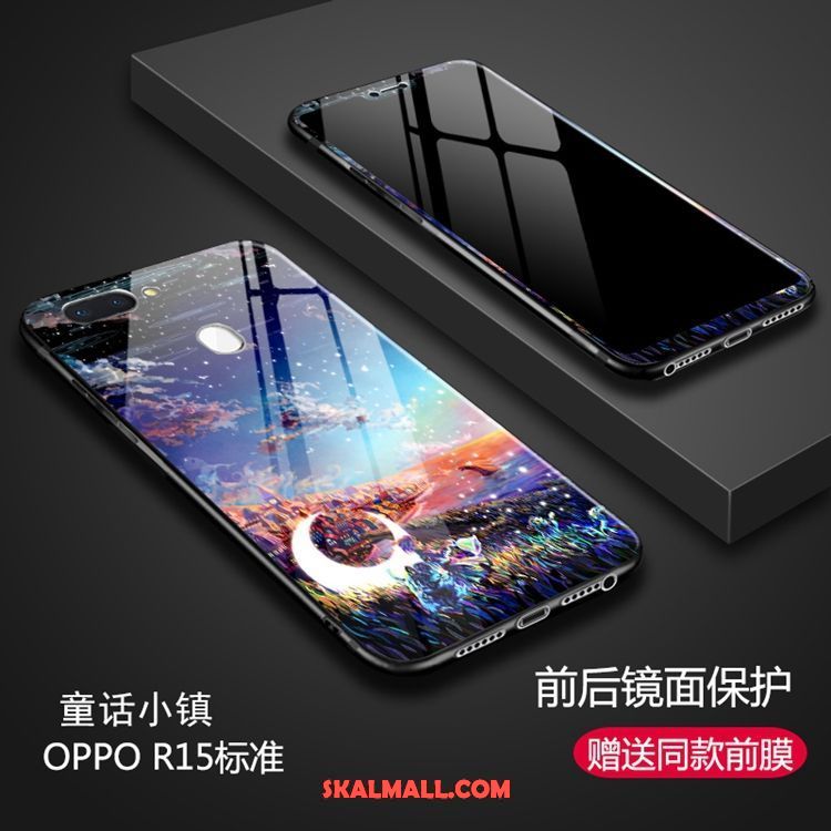 Oppo R15 Skal Glas Purpur Mobil Telefon Online