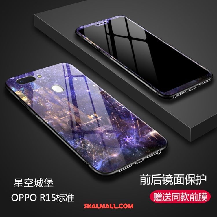 Oppo R15 Skal Glas Purpur Mobil Telefon Online