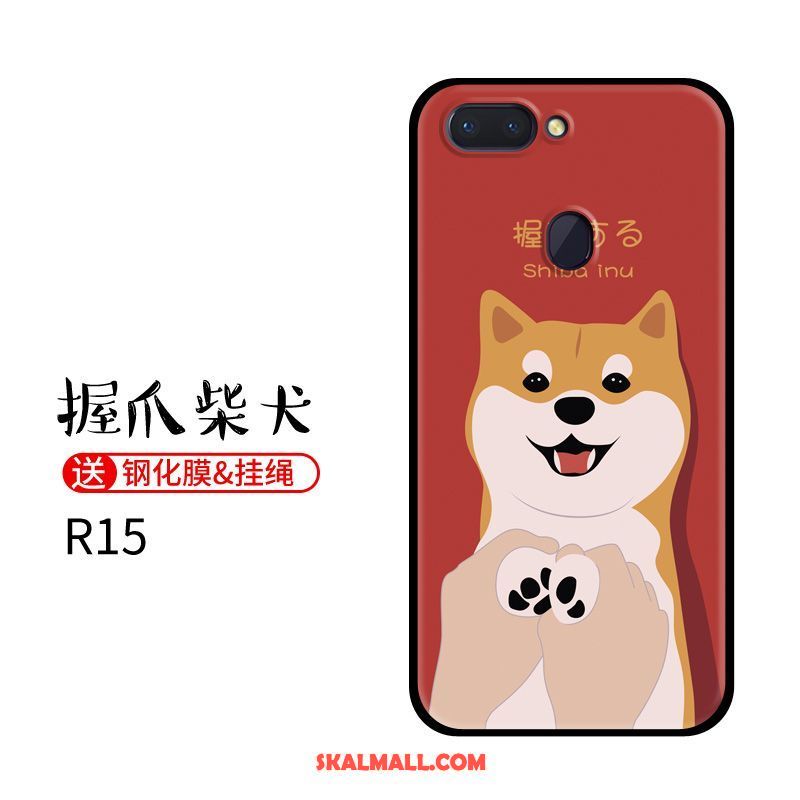 Oppo R15 Skal Hund Mobil Telefon Skydd Trend Gul Köpa