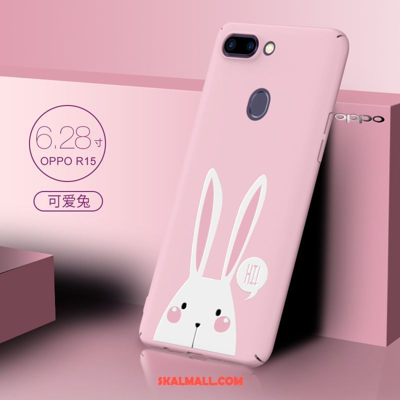 Oppo R15 Skal Net Red Rosa Tunn Nubuck Personlighet Billigt