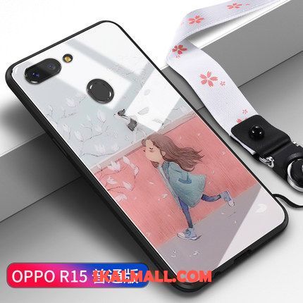 Oppo R15 Skal Vacker Kreativa Glas Hängsmycken Net Red På Nätet