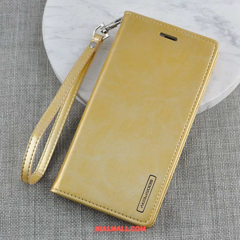 Oppo R17 Skal Mjuk All Inclusive Läderfodral Skydd Guld Fodral Butik