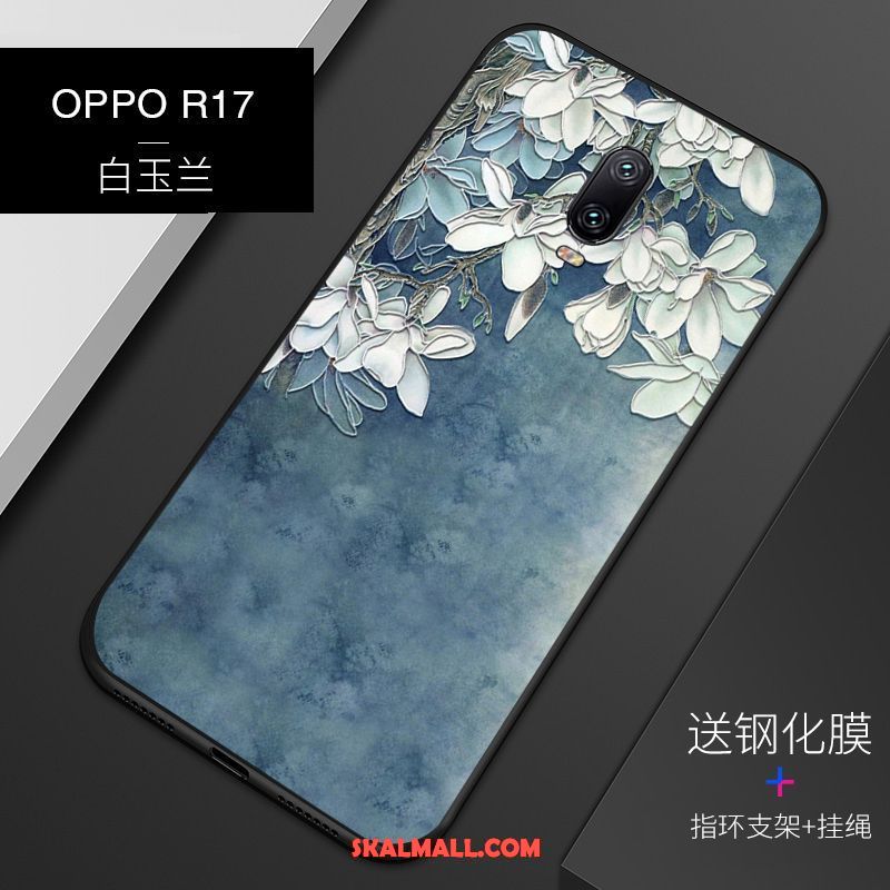 Oppo R17 Skal Mönster Lättnad Anpassa Mobil Telefon Blå Online