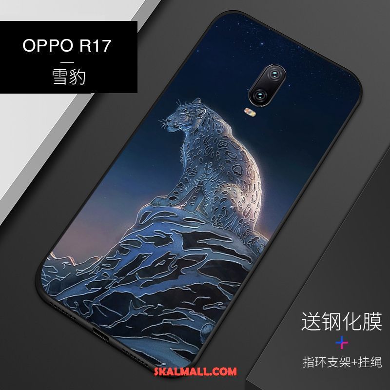 Oppo R17 Skal Mönster Lättnad Anpassa Mobil Telefon Blå Online