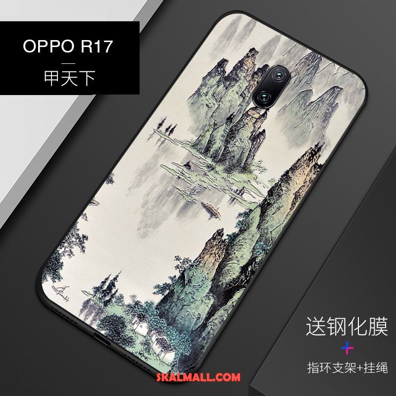 Oppo R17 Skal Mönster Lättnad Anpassa Mobil Telefon Blå Online