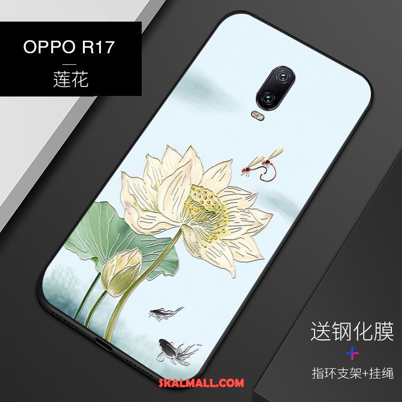 Oppo R17 Skal Mönster Lättnad Anpassa Mobil Telefon Blå Online