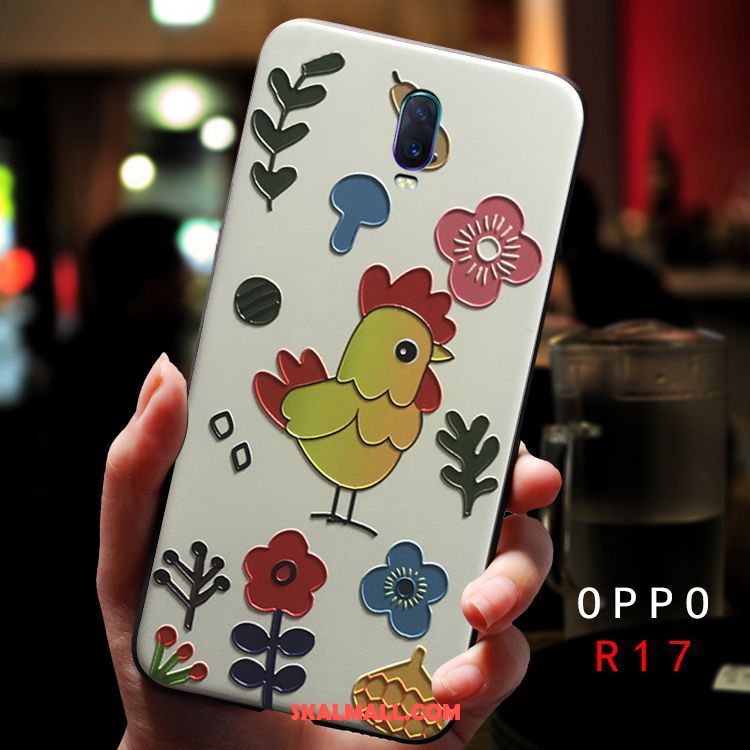 Oppo R17 Skal Personlighet Hård Liten Trend Varumärke Gul Fodral Rea