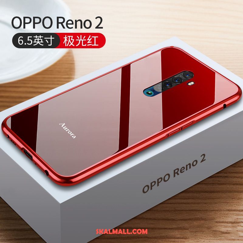 Oppo Reno 2 Skal Ny Slim Metall Glas All Inclusive Fodral Online