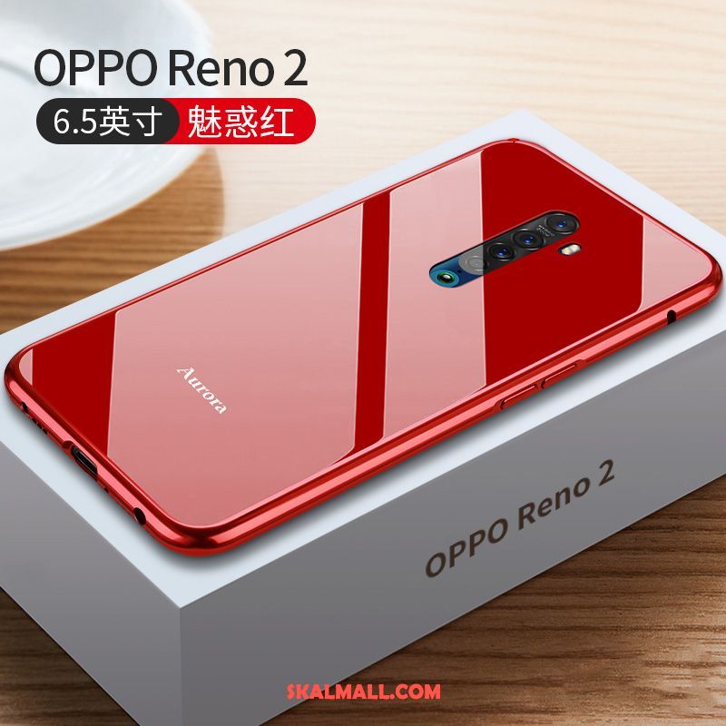 Oppo Reno 2 Skal Ny Slim Metall Glas All Inclusive Fodral Online