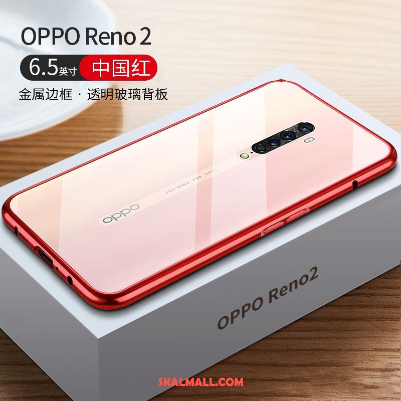 Oppo Reno 2 Skal Ny Slim Metall Glas All Inclusive Fodral Online