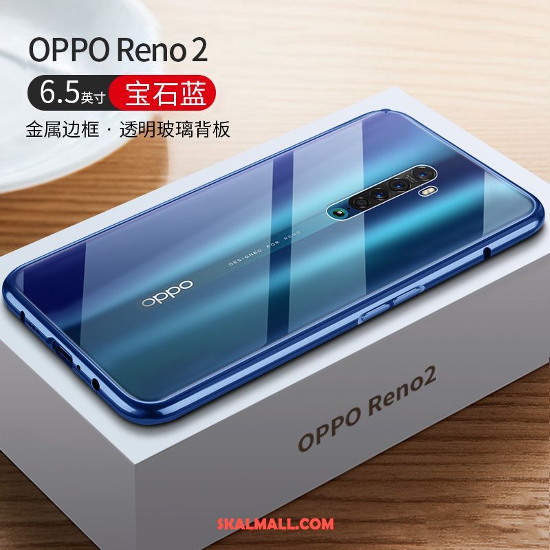 Oppo Reno 2 Skal Ny Slim Metall Glas All Inclusive Fodral Online