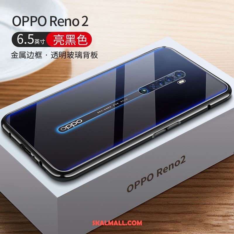 Oppo Reno 2 Skal Ny Slim Metall Glas All Inclusive Fodral Online