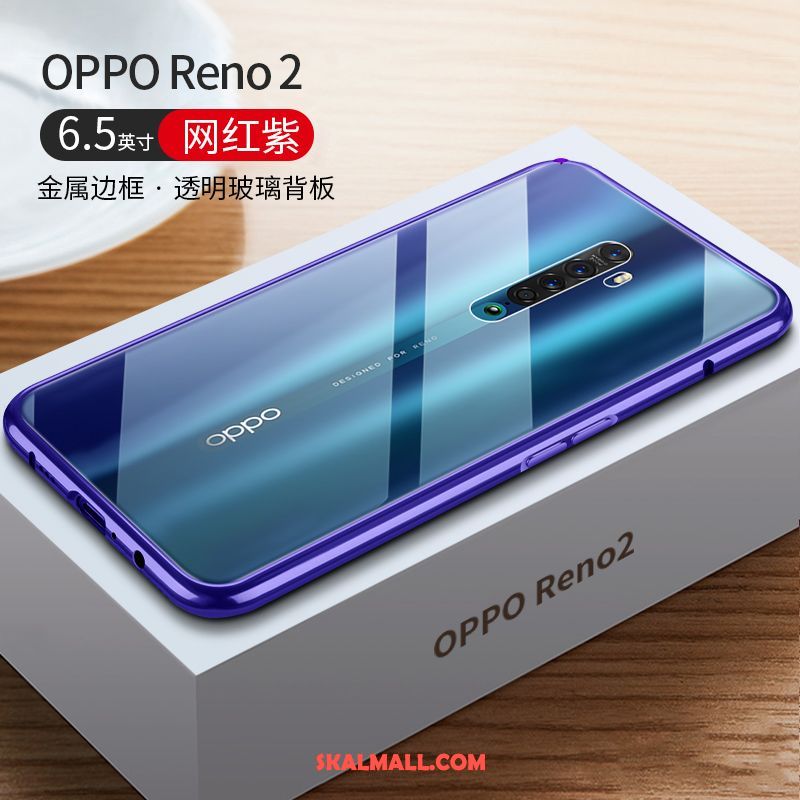 Oppo Reno 2 Skal Ny Slim Metall Glas All Inclusive Fodral Online