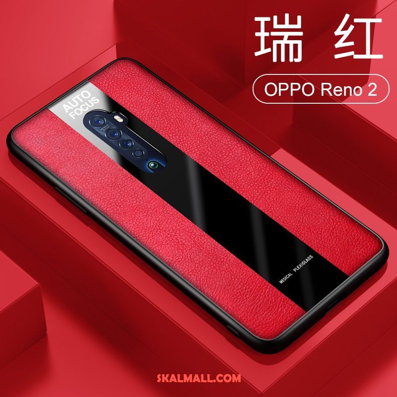 Oppo Reno 2 Skal Slim Mörkgrön Skärmskydd Film Härdning Hög Till Salu