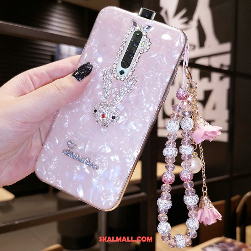 Oppo Reno 2 Z Skal Slim Mjuk Fallskydd Rosa Blommor Billig