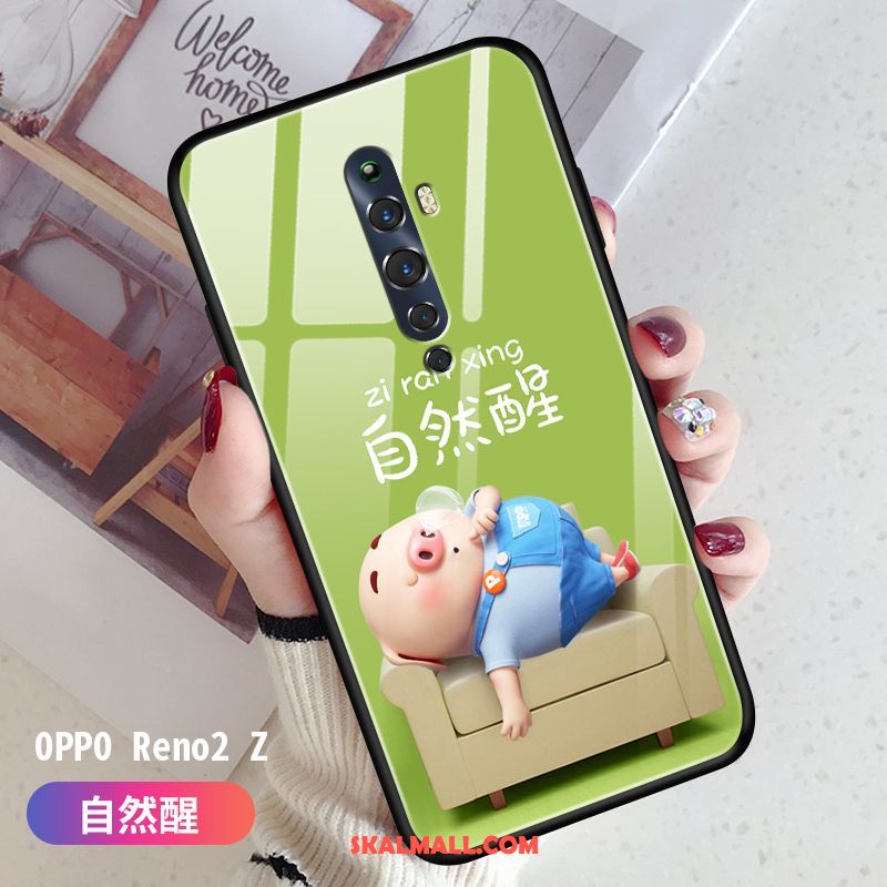 Oppo Reno 2 Z Skal Vacker Fallskydd Härdning Personlighet Trend Varumärke Till Salu