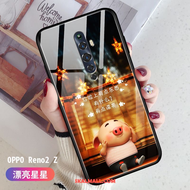 Oppo Reno 2 Z Skal Vacker Fallskydd Härdning Personlighet Trend Varumärke Till Salu