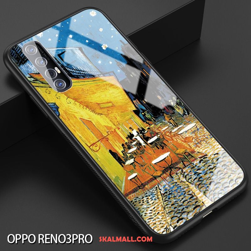 Oppo Reno 3 Pro Skal Blå Net Red Trend Kreativa Skydd Fodral Till Salu