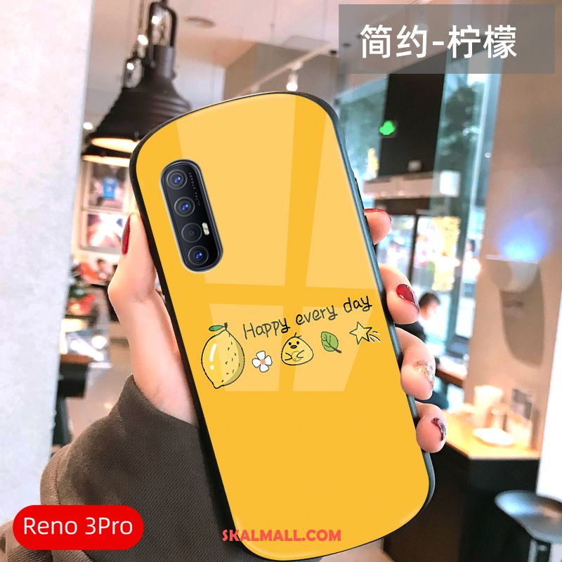 Oppo Reno 3 Pro Skal Fallskydd All Inclusive Gul Mobil Telefon Liten Billigt