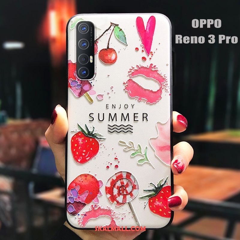 Oppo Reno 3 Pro Skal Personlighet Mjuk Nubuck Tunn Röd Köpa