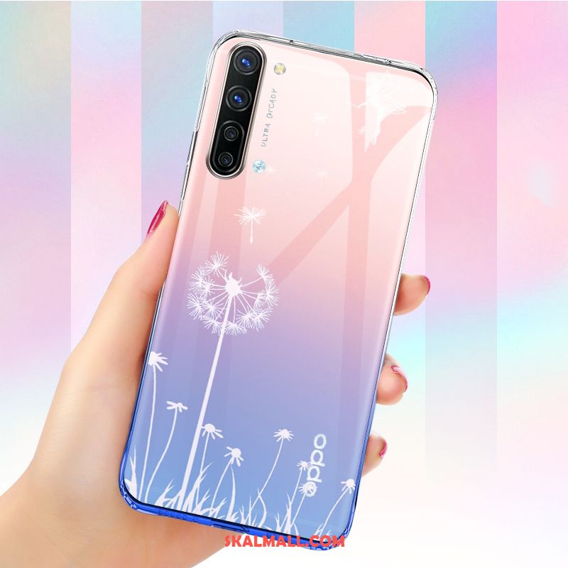 Oppo Reno 3 Skal Blå Silikon Personlighet Trend All Inclusive Fodral Till Salu