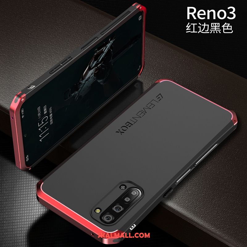 Oppo Reno 3 Skal Fallskydd Ny Kreativa Net Red Blå Fodral Billigt