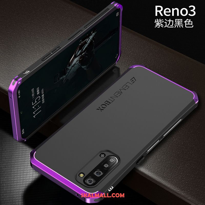 Oppo Reno 3 Skal Fallskydd Ny Kreativa Net Red Blå Fodral Billigt