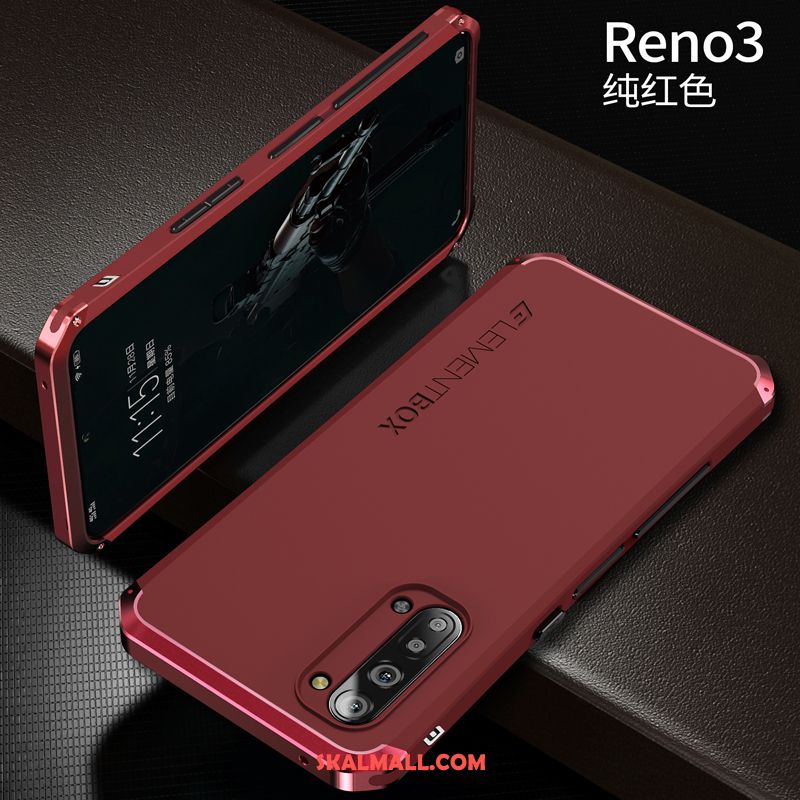 Oppo Reno 3 Skal Fallskydd Ny Kreativa Net Red Blå Fodral Billigt