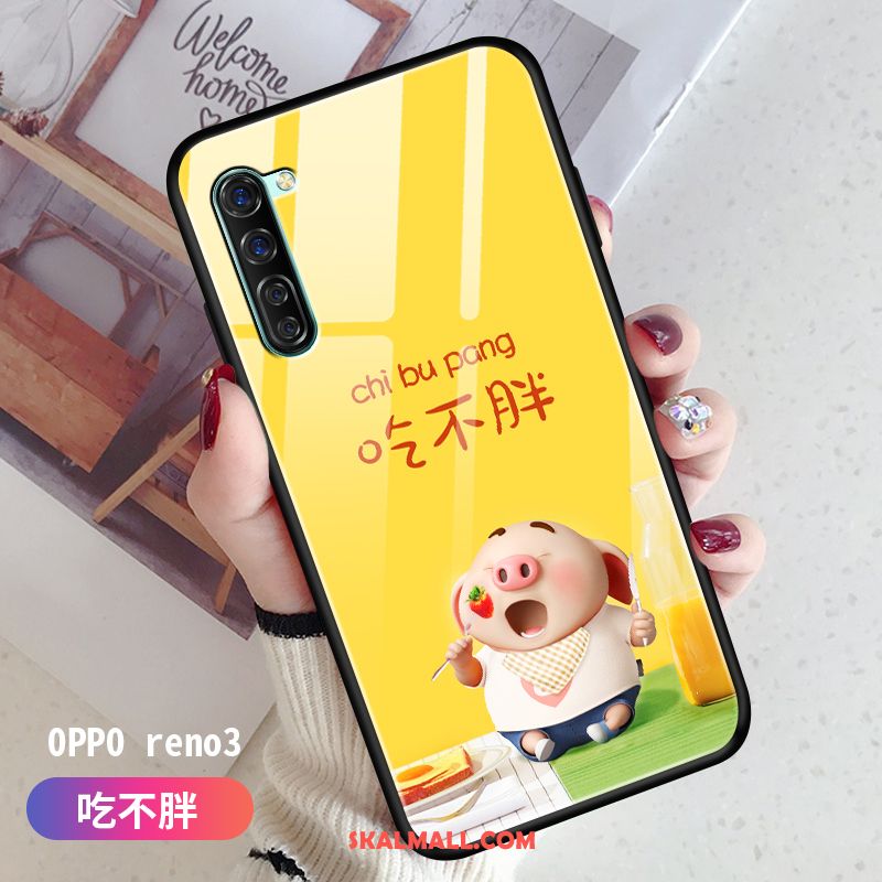 Oppo Reno 3 Skal Par Tecknat Silikon Vacker Fallskydd Rea