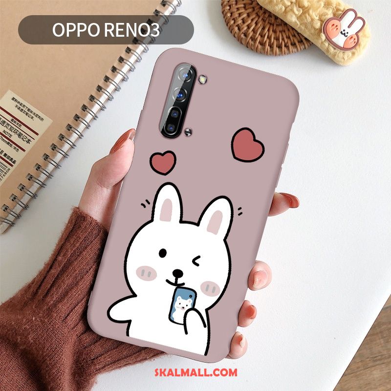 Oppo Reno 3 Skal Tecknat Fallskydd Enkel Slim Personlighet Butik