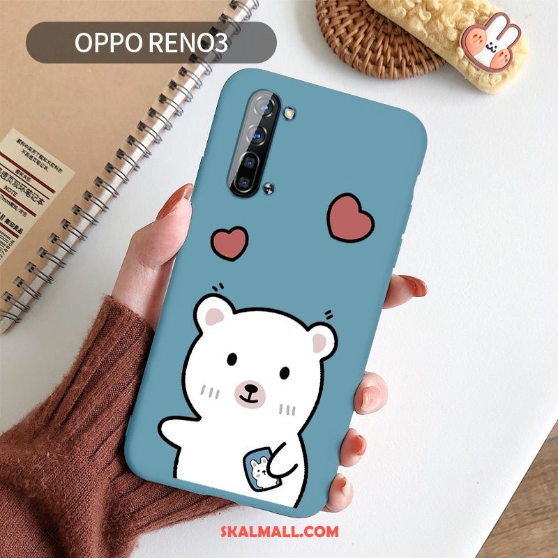 Oppo Reno 3 Skal Tecknat Fallskydd Enkel Slim Personlighet Butik