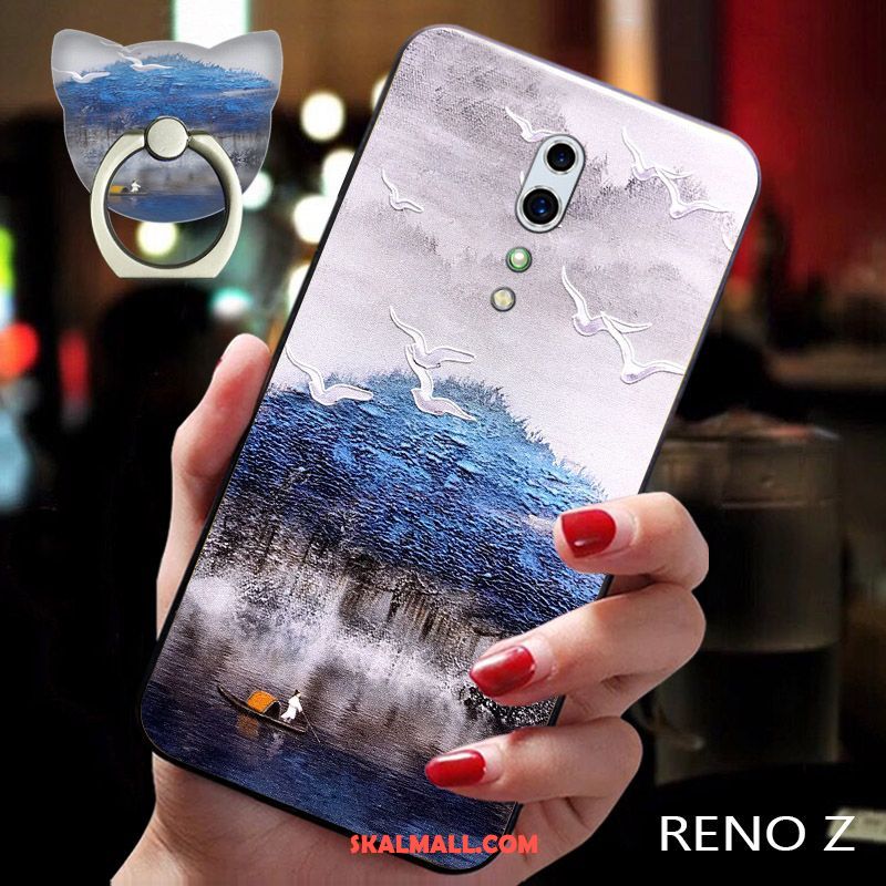 Oppo Reno Z Skal Plommonblomma Mobil Telefon All Inclusive Vind Nubuck Fodral Köpa