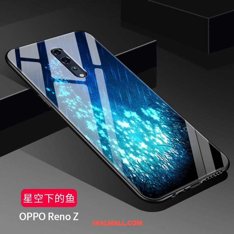 Oppo Reno Z Skal Silikon Skydd Stjärna Skärmskydd Film Fallskydd Billiga