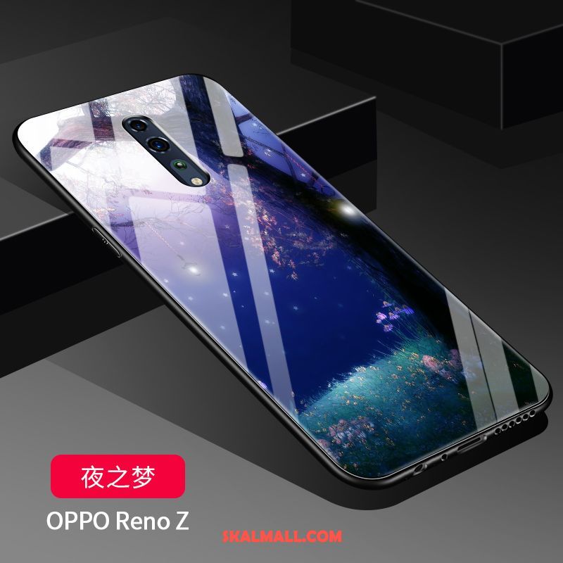 Oppo Reno Z Skal Silikon Skydd Stjärna Skärmskydd Film Fallskydd Billiga