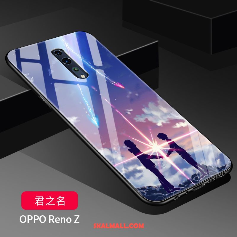 Oppo Reno Z Skal Silikon Skydd Stjärna Skärmskydd Film Fallskydd Billiga