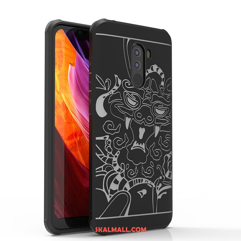 Pocophone F1 Skal Mjuk Mobil Telefon Fallskydd Kinesisk Drake Pratkvarn Billigt