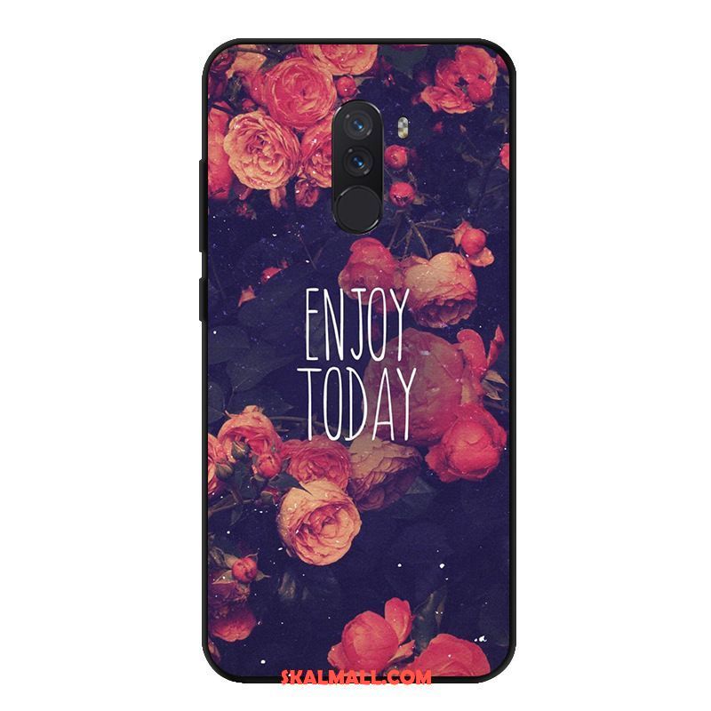 Pocophone F1 Skal Mobil Telefon Nubuck Fallskydd Gul Mjuk Billig