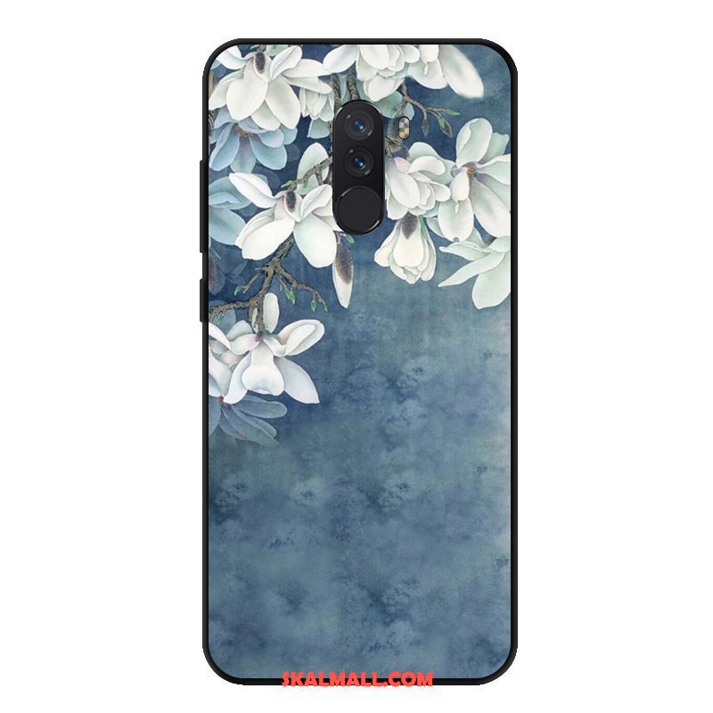 Pocophone F1 Skal Mobil Telefon Nubuck Fallskydd Gul Mjuk Billig