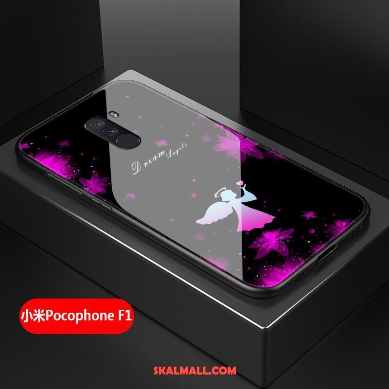 Pocophone F1 Skal Mode Glas All Inclusive Personlighet Mobil Telefon Billig