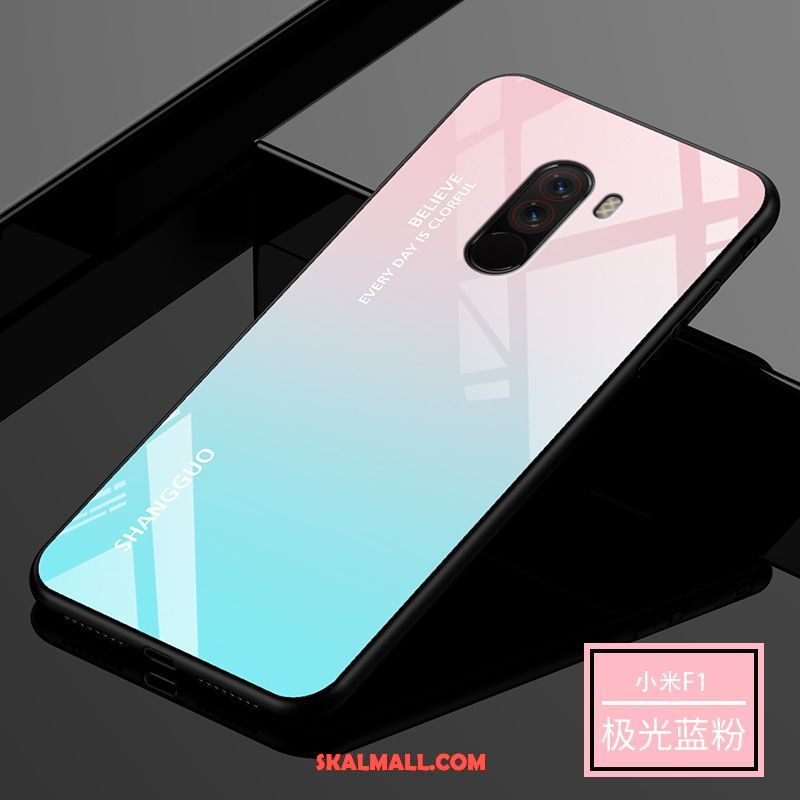 Pocophone F1 Skal Spegel Skydd Gradient Silikon Liten Fodral Rea