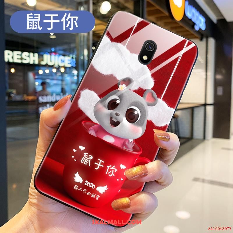 Redmi 8a Skal Tecknat Liten Glas Net Red Mobil Telefon Fodral Till Salu