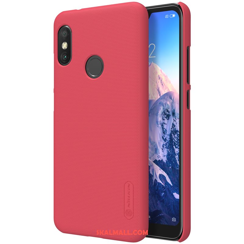 Redmi Note 6 Pro Skal Hård Röd Nubuck Guld Mobil Telefon Köpa