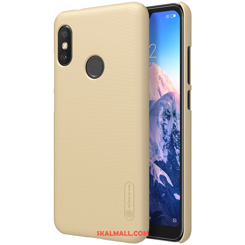 Redmi Note 6 Pro Skal Hård Röd Nubuck Guld Mobil Telefon Köpa