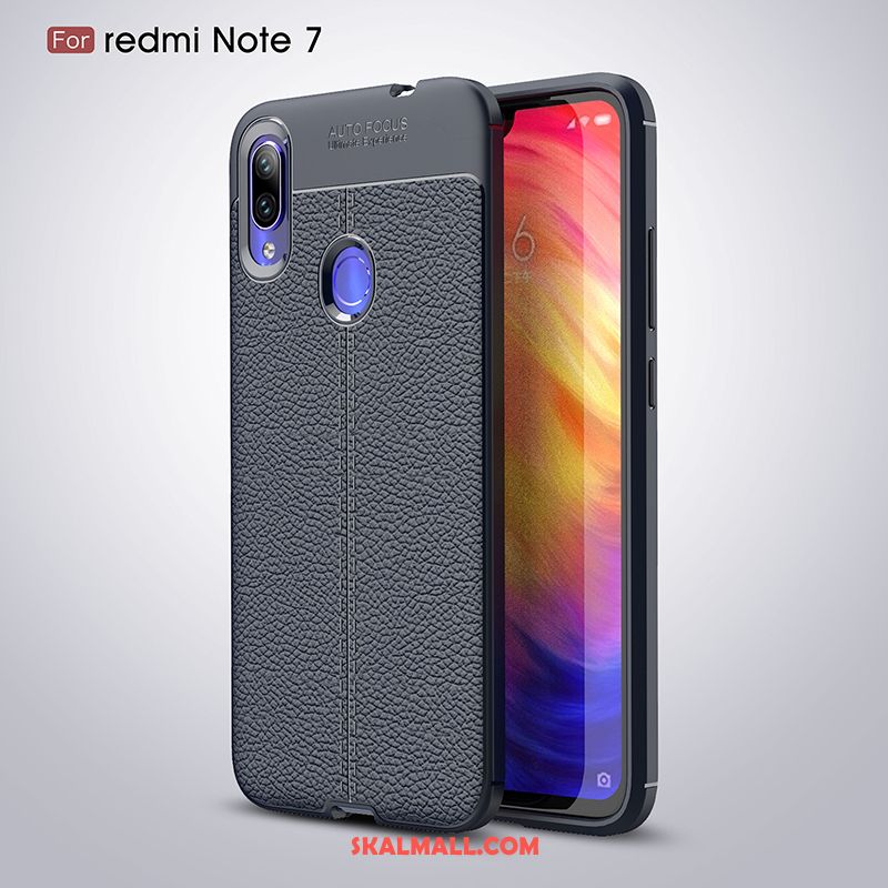 Redmi Note 7 Skal Kreativa Fallskydd Bakre Omslag Grå Trend Till Salu