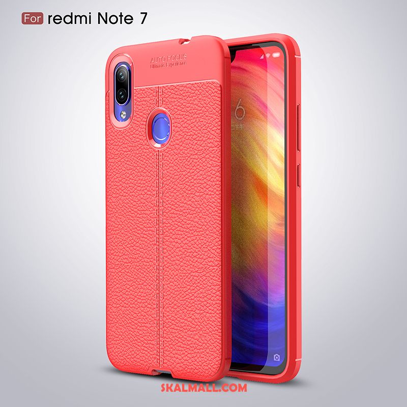 Redmi Note 7 Skal Kreativa Fallskydd Bakre Omslag Grå Trend Till Salu