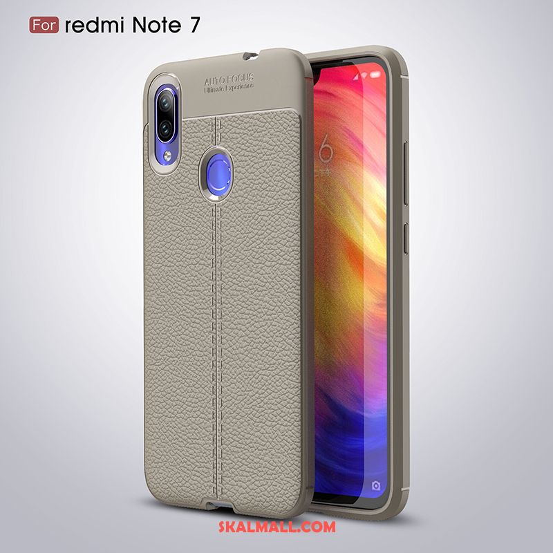 Redmi Note 7 Skal Kreativa Fallskydd Bakre Omslag Grå Trend Till Salu